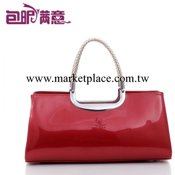 986正品牌2013新款時尚潮紅色新娘包包婚慶包伴娘包漆皮結婚包OL工廠,批發,進口,代購