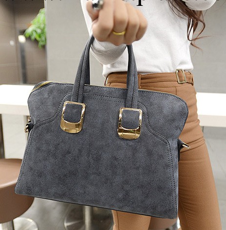 尚佳新品歐美個性呢子磨砂皮潮女包韓版時尚單肩手提斜跨女包批發工廠,批發,進口,代購