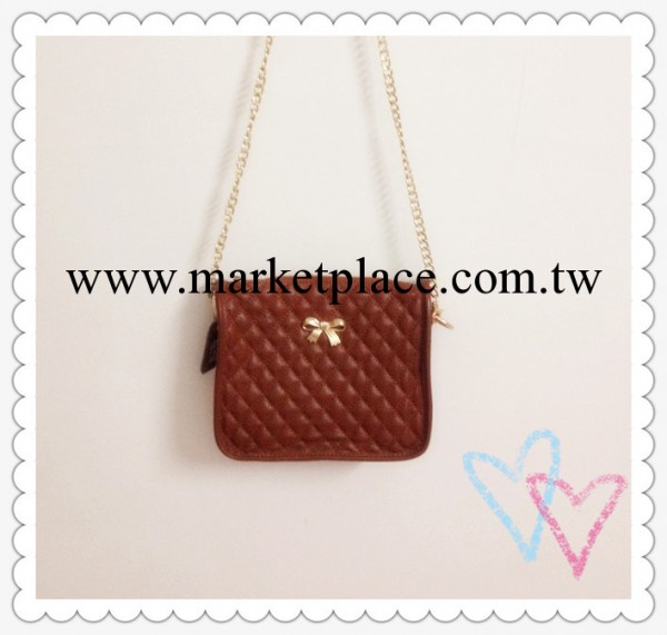 2013新款外貿原單小香風氣質頭層牛皮皮全真皮金鏈蝴蝶結斜挎小包工廠,批發,進口,代購