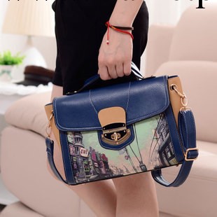 欣鑫女包2013新品上市復古噴塗轉鎖單肩斜跨手提潮女包包工廠,批發,進口,代購