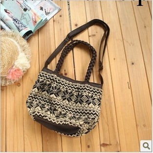 批發森女系2013秋季新款 肩背手擰兩用毛線提花包包工廠,批發,進口,代購