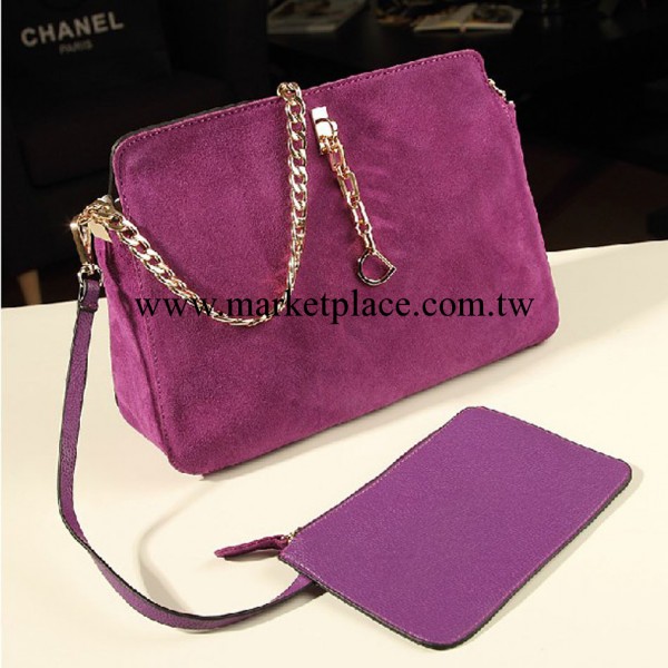 鏈條包 2014新款歐美風復古女士手提包 磨砂皮單肩斜跨包 送子包工廠,批發,進口,代購