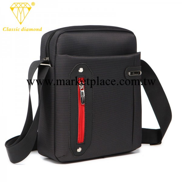 經典鉆石男士商務休閒單肩斜跨包 潮流正品尼龍材質單肩斜挎包工廠,批發,進口,代購