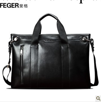 新款FEGER斐格英倫男士牛皮手提包商務休閒斜挎包公文包工廠,批發,進口,代購
