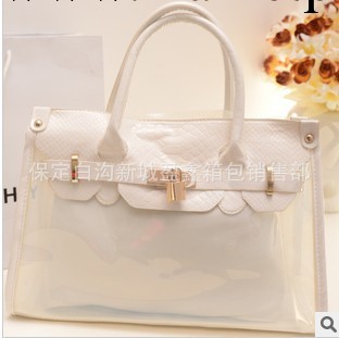 2013夏季新款糖果色手提單肩塑料透明休閒果凍包 廠傢批發女包包工廠,批發,進口,代購