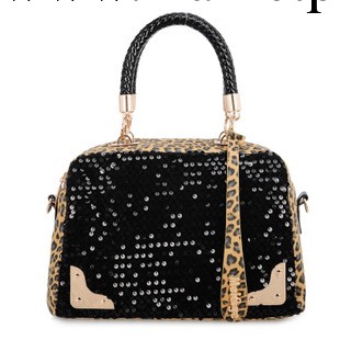 新款潮女女包包豹紋亮片休閒時尚單肩手提斜跨包廠傢女包 批發工廠,批發,進口,代購