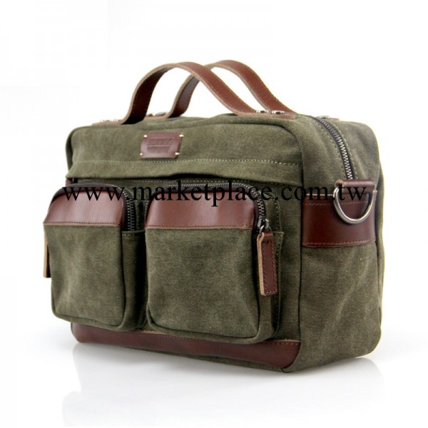 英倫復古男單肩斜跨手提郵差帆佈包包男士休閒潮包韓版男廠傢批發工廠,批發,進口,代購