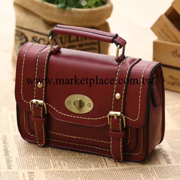 2014新款女包潮學院風英倫復古郵差包手提包單肩斜跨包小包工廠,批發,進口,代購