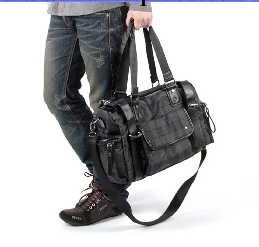 批發男包休閒包包韓版旅行包單肩包帆佈包斜挎包9163木村代一工廠,批發,進口,代購