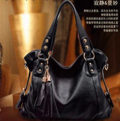 【潮包】2014新款復古牛皮單肩手提包 流蘇歐美單肩女包潮包批發工廠,批發,進口,代購