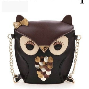 2013新款可愛迷你小包超萌貓頭鷹小狐貍包復古撞色女包單肩斜挎包工廠,批發,進口,代購