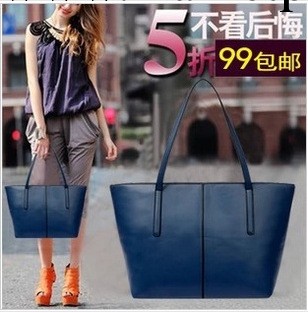 2014新款潮真皮女包袋 歐美時尚女士單肩包手提牛皮大包 廠傢直銷工廠,批發,進口,代購