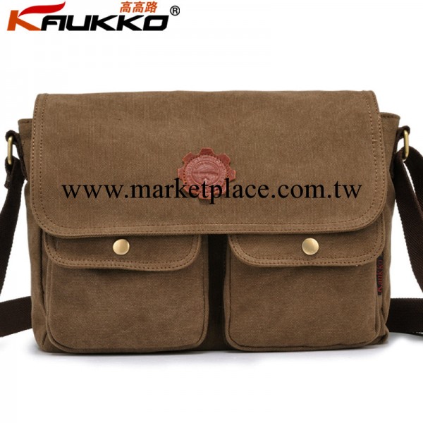 高檔韓版 正品男士單肩包 潮包 韓版斜挎包 復古休閒帆佈包包工廠,批發,進口,代購
