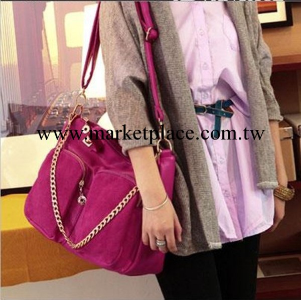 2013秋冬新款休閒女包磨砂皮手提包鏈條單肩包潮可斜挎工廠,批發,進口,代購