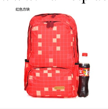 廣州工廠直銷帆佈背包復古學生包滌綸背包日韓學院風格子背包多色工廠,批發,進口,代購