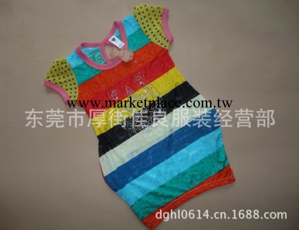 經典五彩燙珠童裙/兒童連衣裙/品牌童裝 勁爆2013工廠,批發,進口,代購