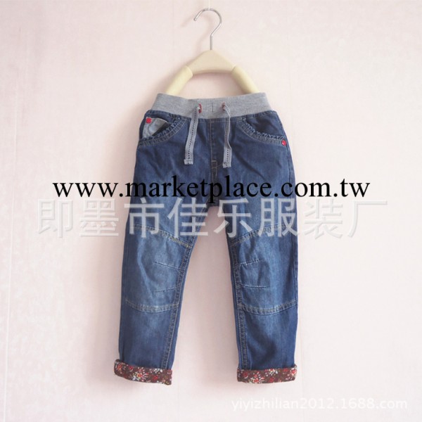 2014外貿童裝新款春款男童女童翻腳牛仔褲品牌童褲批發工廠,批發,進口,代購