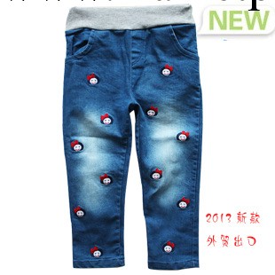 2014春款新款 兒童童裝男童女童韓版卡通牛仔褲長褲工廠,批發,進口,代購