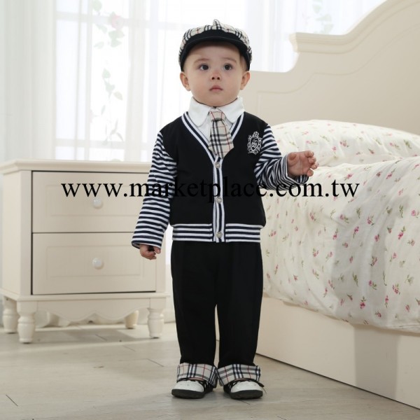 2014紳士造型 時尚男童 品牌童裝黑色五件套批發・進口・工廠・代買・代購
