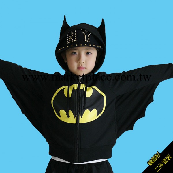 童裝批發 童裝男童套裝秋款 韓版蝙蝠俠運動兒童套裝 外貿童裝批發・進口・工廠・代買・代購