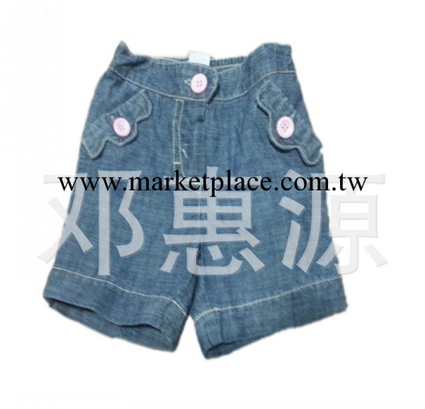 外貿原單韓版童裝兒童休閒純棉橡皮頭牛仔短褲童褲女童14最新夏款工廠,批發,進口,代購