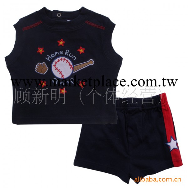 12010 外貿原單尾貨童裝批發 廠傢直銷 夏款 寶寶背心套裝工廠,批發,進口,代購