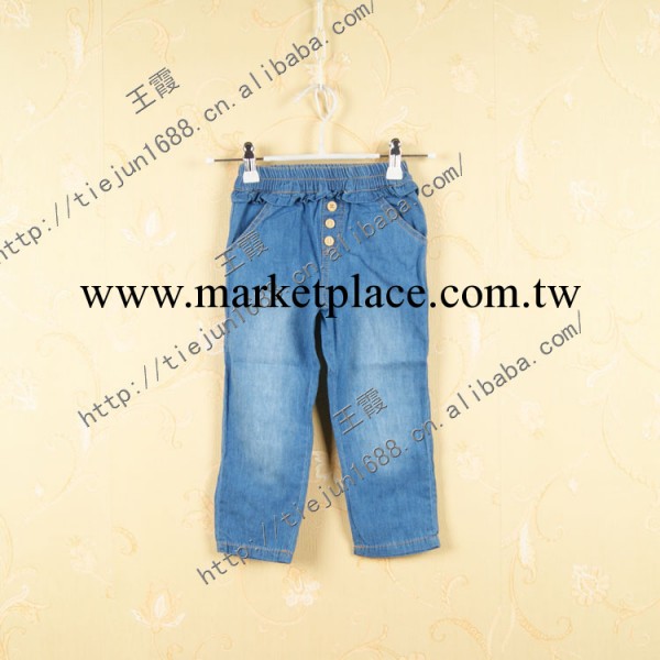 【1.19】歐美品牌兒童牛仔褲/兒童牛仔長褲 兒童休閒褲 花邊款工廠,批發,進口,代購