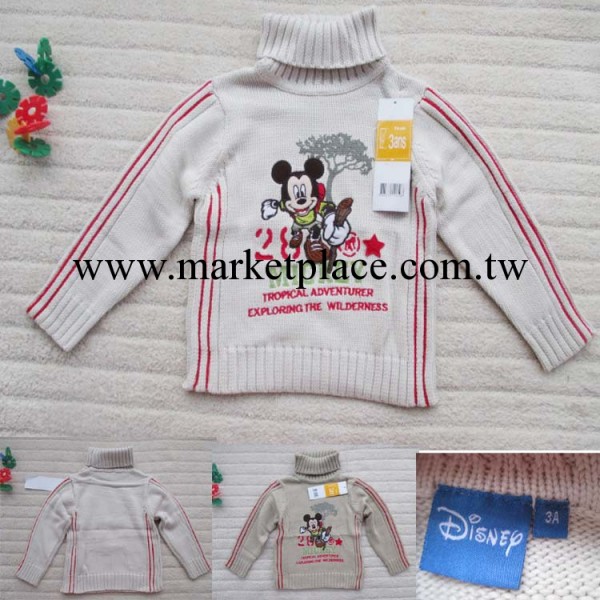 外貿童裝 Disney秋冬款男童小中童米奇純棉毛線高領毛衣 童毛衣工廠,批發,進口,代購