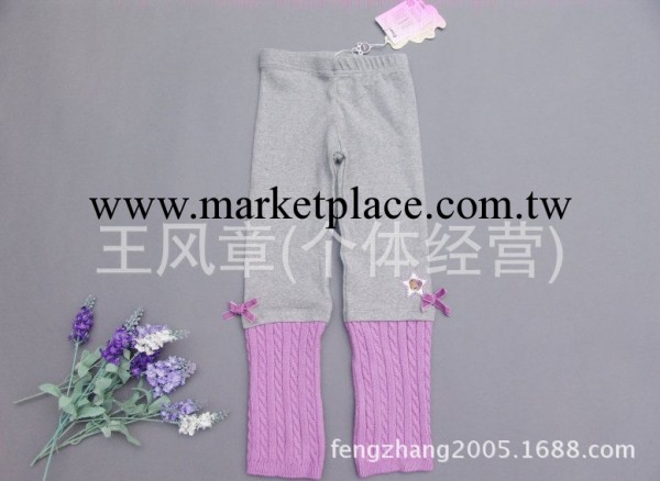 特價!春秋外貿尾單PP韓國品牌童裝女童毛邊純棉內搭褲PCTM14T48M工廠,批發,進口,代購