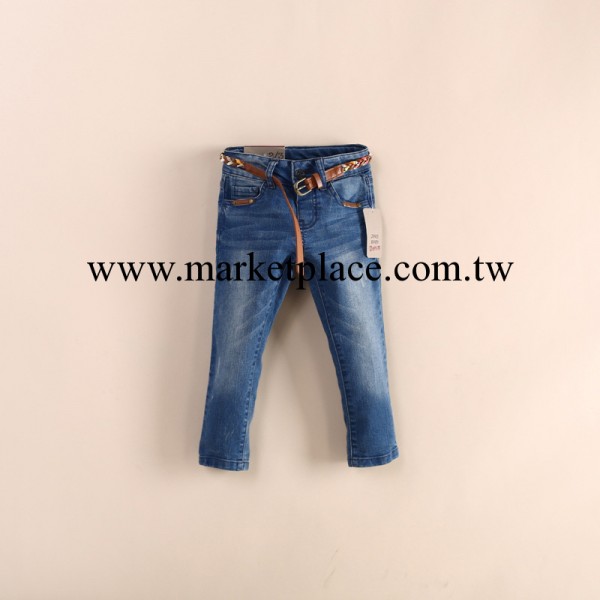 yD121601最新款皮帶牛仔褲 外貿童裝批發工廠,批發,進口,代購
