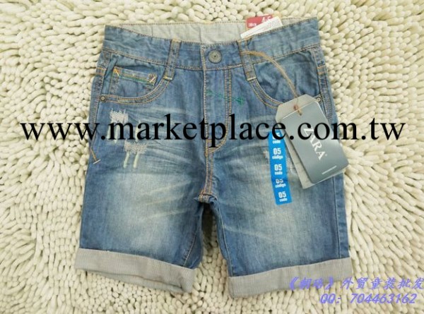 外貿童裝批發 ZARA 品牌 經典 牛仔 短褲 童褲工廠,批發,進口,代購