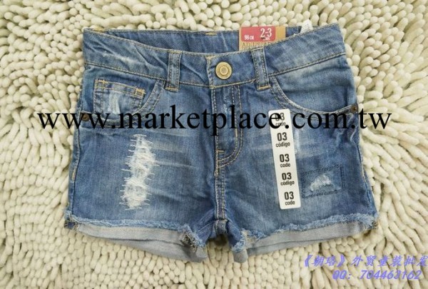 外貿童裝批發 ZARA 品牌 經典 牛仔 短褲 童褲工廠,批發,進口,代購