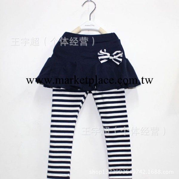 外貿童裝批發 2014春季新款女童格條裙褲 韓版爆款女童裙褲 w04工廠,批發,進口,代購