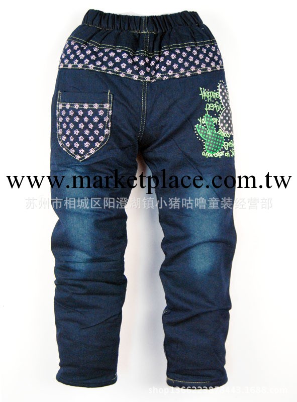 2013冬款童褲 女童牛仔棉褲 中大童牛仔褲 兒童童褲工廠,批發,進口,代購
