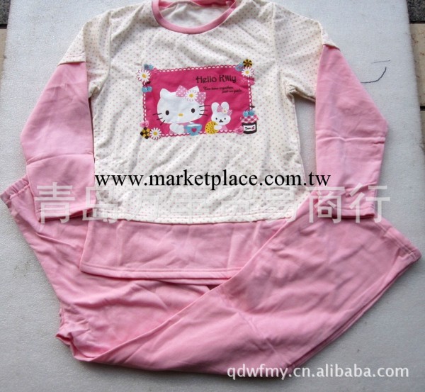 歐美品牌hello kitty童裝傢居服套裝整單服裝庫存服裝工廠,批發,進口,代購