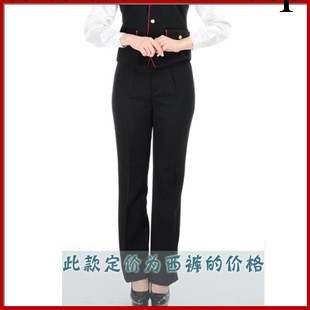 黑色百搭工作褲 女褲 直筒 酒店服務員工作褲 黑色女士西裝褲工廠,批發,進口,代購