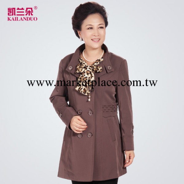凱蘭朵 新款春秋裝中老年風衣中年女士外套時尚媽媽裝大碼風衣工廠,批發,進口,代購