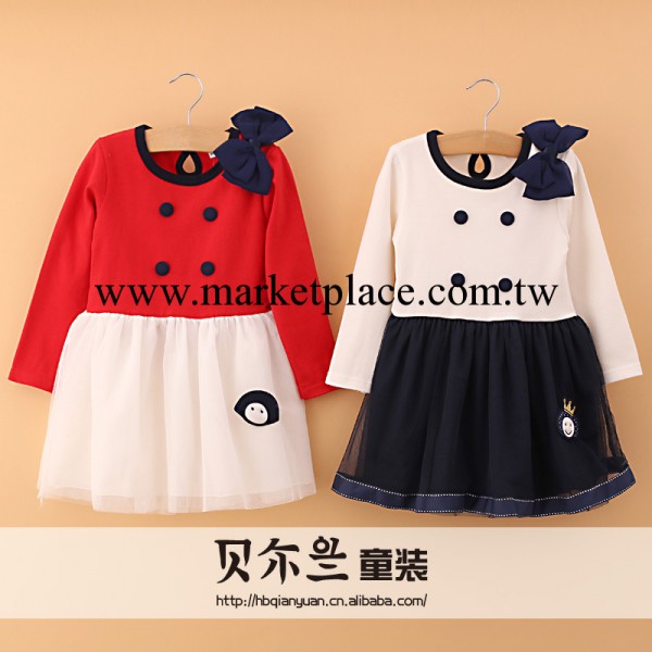 2014春季新品外貿童裝 阿路系列女童蝴蝶結蕾絲網紗連衣裙公主裙工廠,批發,進口,代購