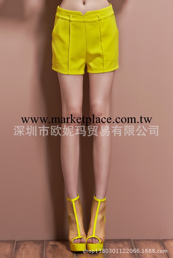 2014迎春早款外貿高檔女裝新款 時尚爆款模特同款女式休閒短褲工廠,批發,進口,代購
