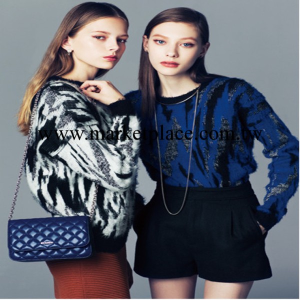 2014 春季女裝新款多色提花女式針織衫舒適簡約款毛衣工廠,批發,進口,代購