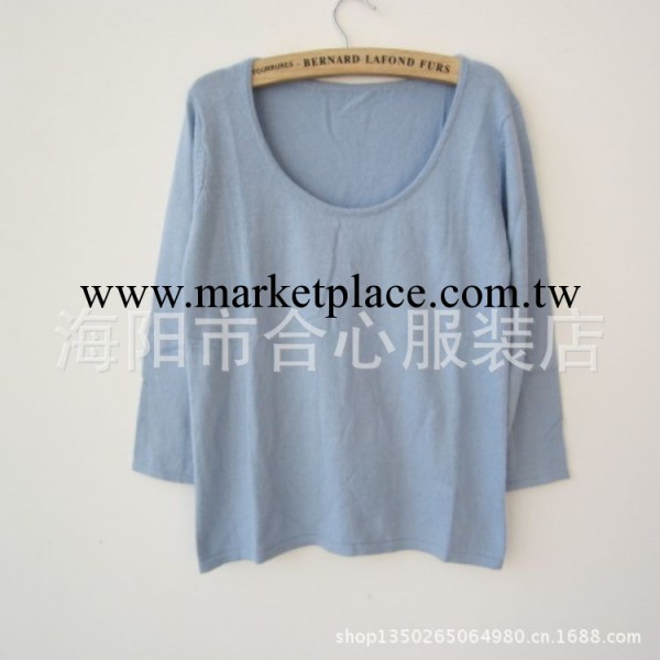 女裝秋季新款 女式純色圓領兔毛針織衫 支持混批工廠,批發,進口,代購