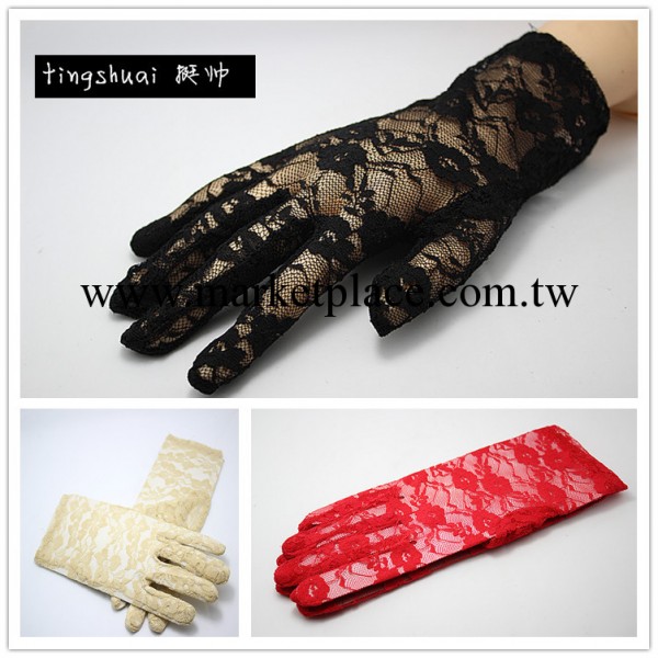 蕾絲手套廠傢直銷/夏季蕾絲手套批發/女士開車防曬蕾絲手套短款/工廠,批發,進口,代購