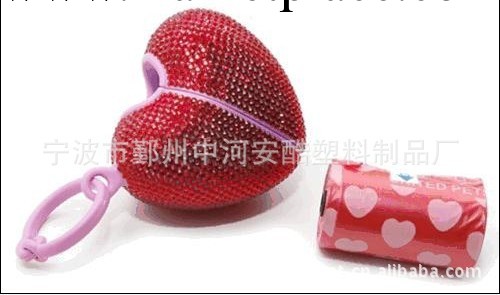 供應寵物用品/廠傢熱銷（心形點鉆）寵物垃圾盒工廠,批發,進口,代購
