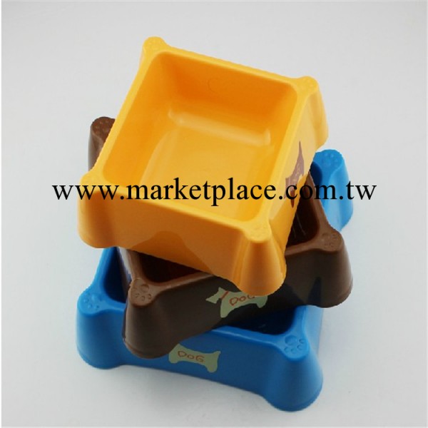 寵物用品  糖果色系列方形防滑貓狗食盆 寵物碗 小號工廠,批發,進口,代購