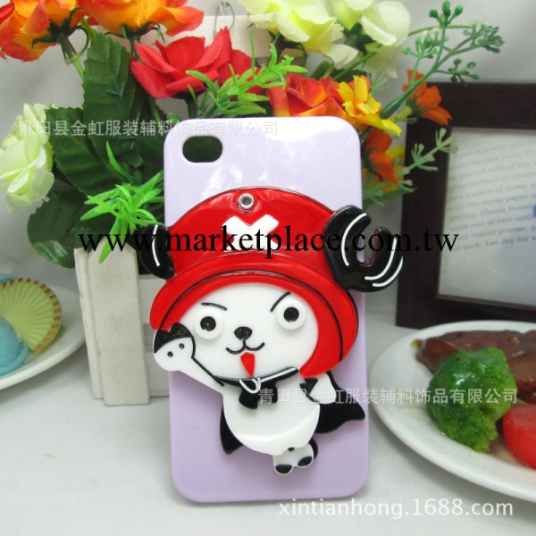 J285 廠傢直銷 iphone蘋果手機DIY配件 亞克力卡通化妝鏡 喬巴工廠,批發,進口,代購