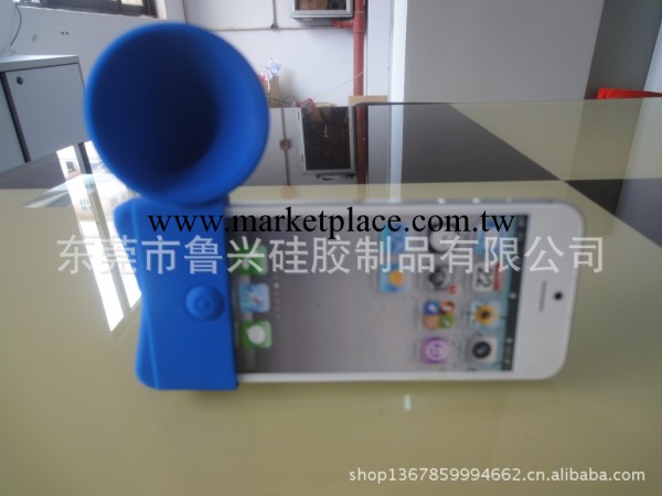 iPhone4s矽膠擴音喇叭 apple手機音響座 不插電的物理擴音器工廠,批發,進口,代購
