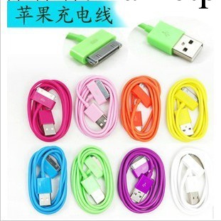 供應蘋果彩色數據線 彩色IPHONE IPOD IPAD數據線 充電線工廠,批發,進口,代購