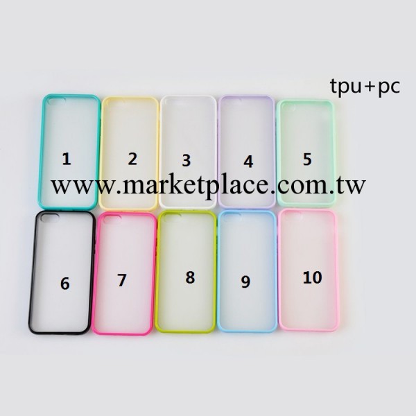 iphone5手機殼 蘋果4/4s 糖果色TPU+PC 磨砂 配件 保護套 外殼工廠,批發,進口,代購