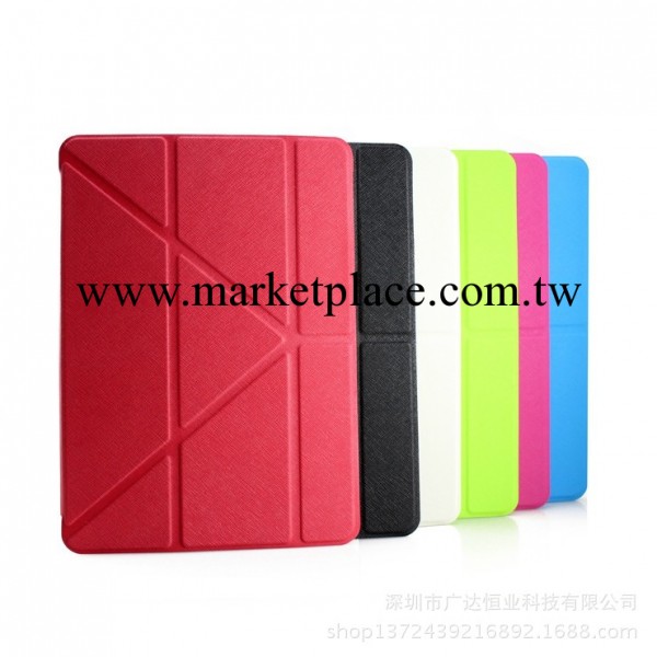 ipad5變形皮套 ipad air變形金剛保護皮套 ipad5十字紋三折皮套工廠,批發,進口,代購