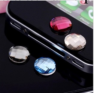 iphone4/4s水晶按鍵貼 蘋果5 HOME按鍵貼 ipad 迷你水晶按鍵貼工廠,批發,進口,代購